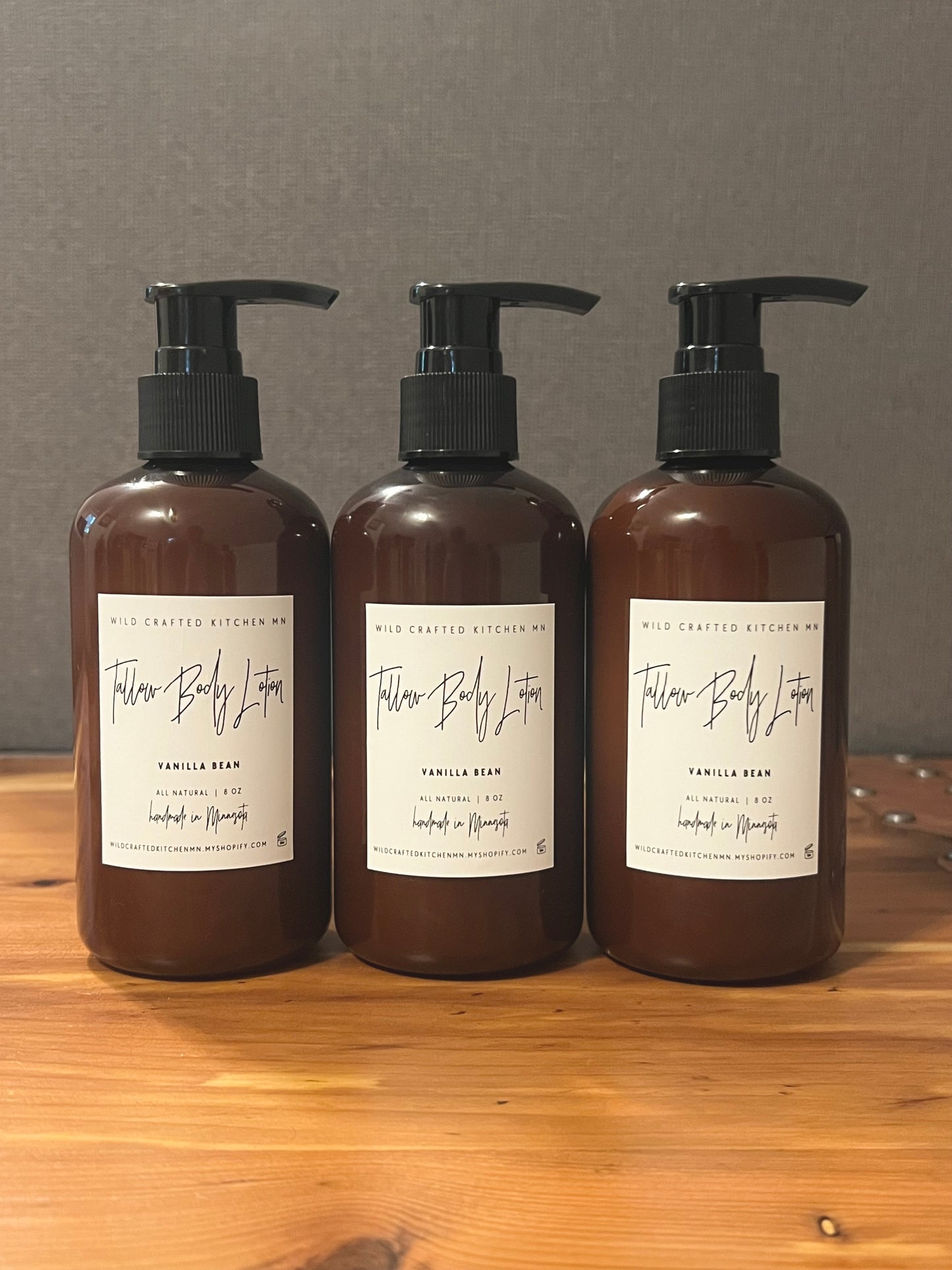 LIMITED EDITION: Vanilla Bean Infused Lightweight Tallow Body Lotion